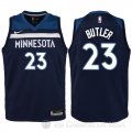 Camiseta Jimmy Butler #23 Minnesota Timberwolves Nino 2017-18 Azul