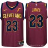 Nike Camiseta James #23 Cleveland Cavaliers 2017-18 Rojo