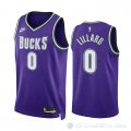 Camiseta Damian Lillard #0 Milwaukee Bucks Classic 2022-23 Violeta