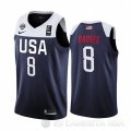 Camiseta Harrison Barnes #8 USA 2019 FIBA Basketball World Cup Azul