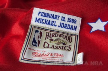 Camiseta Jordan #23 All Star 1989 Rojo