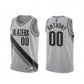 Camiseta Carmelo Anthony NO 00 Portland Trail Blazers Earned 2020-21 Gris